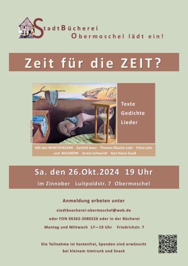 Plakat zur Veranstaltung "Zeit für die ZEIT" in Obermoschel